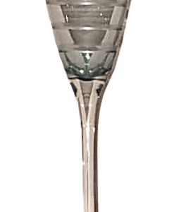 Taça Champagne  Lapidada Azul