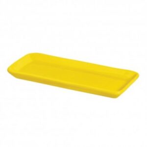 Suporte p/ doces retangular- amarelo