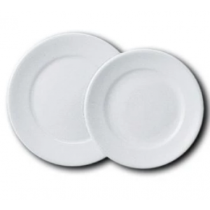 Prato refeição ou sobremesa Porcelana Liso