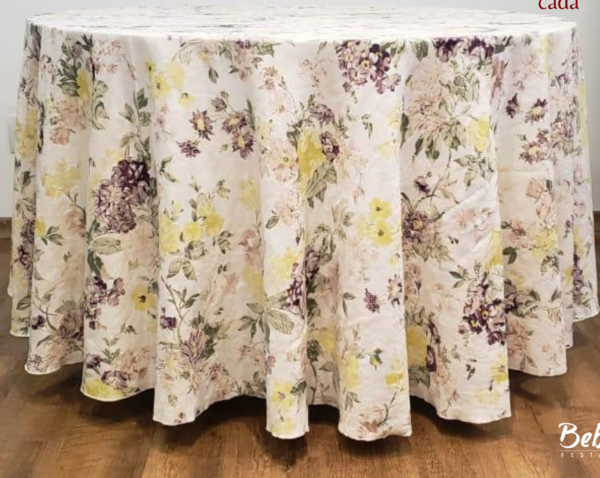 Toalha Estampada Flores Amarelas