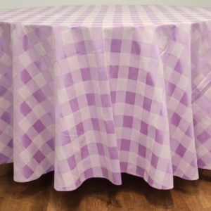 Toalha Lilas Xadrez