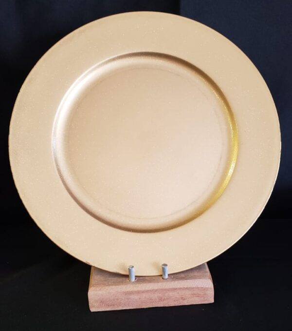 Sousplat Dourado c/ Brilho