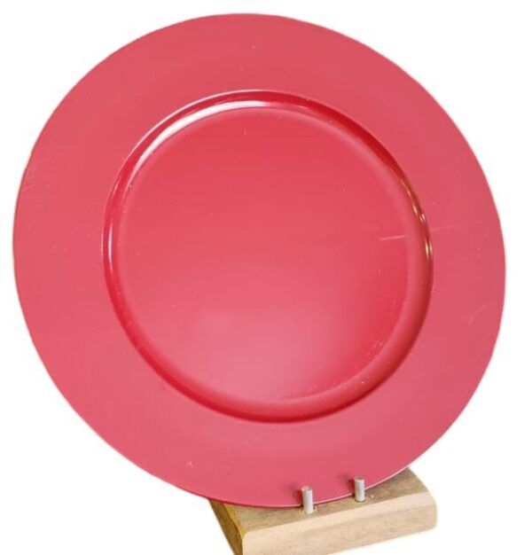 Sousplat Vermelho Liso