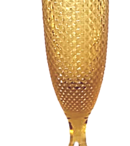 Taca Champagne Bico de Jaca Ambar