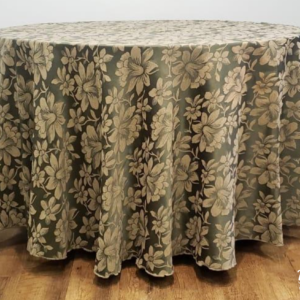 Toalha Verde Escuro Floral p/ 6 e 8
