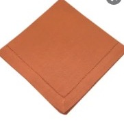 Guardanapo De Linho Terracota Ponto Ajour