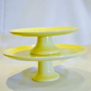 Boleira Grande 40cm c/ pé Amarelo Bebe